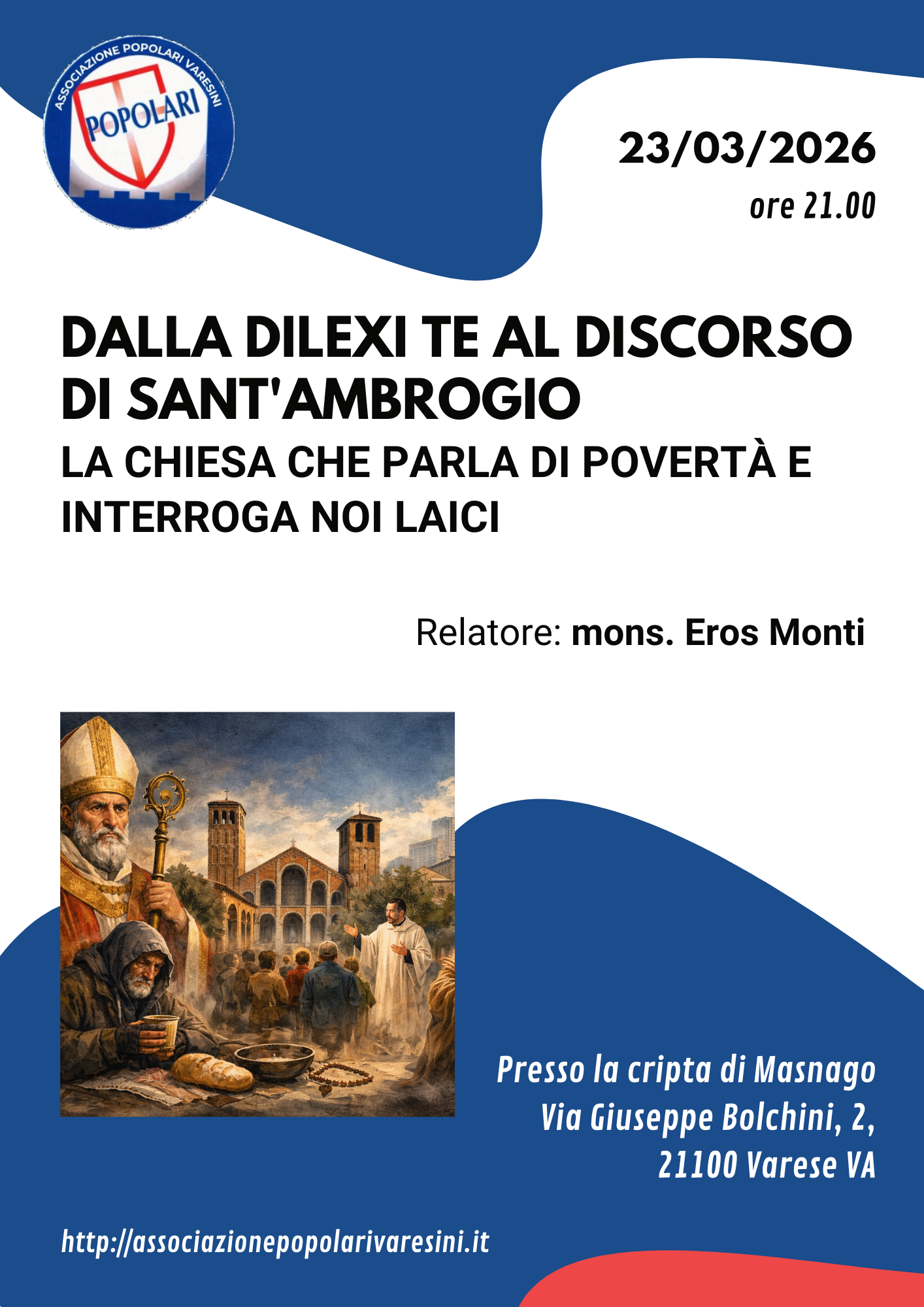 Video e testo dell&rsquo;incontro &ldquo;Dalla Dilexi Te al discorso di sant&rsquo;Ambrogio&rdquo;